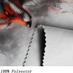 Outlet OUKU Men's Wolf Sweatshirt Sweatshirt Long Sleeve Sweatshirt Crew Neck Fashion Daily Casual 3D Printing Holiday Going out Streetwear Crewneck 3D Print Winter Spring & Fall Gray