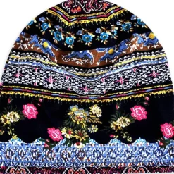 Sale OUKU men's women's vintage floral beanie lightweight breathable skull cap slouchy thin beanie baggy hat for daily wear slouchy hip-hop soft running adult dwarf hats chemo cap