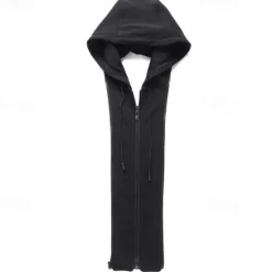 Sale OUKU Men's Wool Coat Overcoat Trench Coat Long Trench Coat Daily Vacation Fall & Winter Wool Thermal Warm Windproof Outerwear Clothing Apparel Fashion Classic Color Block Pocket Hooded Single Breasted