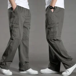 Best OUKU Men's Work Pants Hiking Cargo Pants Hiking Pants Trousers Summer Outdoor Ripstop Quick Dry Multi Pockets Breathable Cotton Pants / Trousers Bottoms Army Green Khaki Black Work Hunting Fishing M L XL