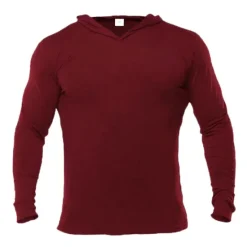 Outlet OUKU Men's Workout Shirt Running Shirt Long Sleeve Top Spring Hooded Spandex Breathable Quick Dry Soft Gym Workout Running Sportswear Activewear Solid Colored Black White Dark Navy