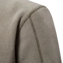 Best OUKU Men's Zip Hoodie Sweatshirt Quarter Zip Sweatshirt Black Blue Brown Green Khaki Half Zip Plain Sports & Outdoor Casual Daily non-printing Active Cool Casual Spring & Fall Autumn / Fall Clothing