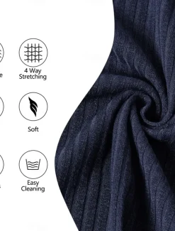 Online OUKU Men's Zip Polo Golf Shirt Vacation Casual Lapel Quarter Zip Short Sleeve Fashion Basic Plain Ribbed Quarter Zip Summer Slim Fit Light Blue White Navy Blue Gray Zip Polo