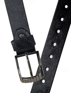 Outlet OUKU Needle Buckle Belt Men's Belt Casual And Fashionable Antique Belt Black