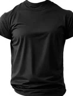 Discount OUKU Patriotic T Shirts For Men American US Flag Funny T Shirt Short Sleeve T shirt 3D Print Crew Neck Shirt Fashion Daily Basic Street Casual Daily Black Blue Summer Spring All Seasons Clothing