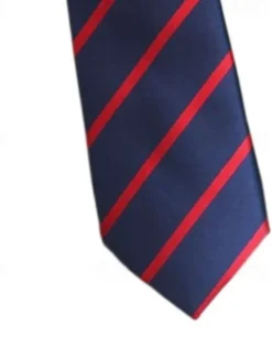 Online OUKU 1Pc Men's Wedding Tie Narrow Stripe Tie 8cm Wide Men Arrow Pattern Tie Blue