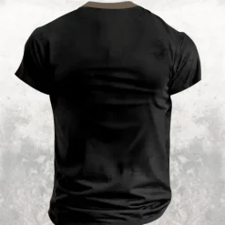 Discount OUKU Reaper Designer Retro Vintage Men's 3D Print T shirt Tee Henley Shirt Street Casual Daily T shirt Short Sleeve Henley Shirt Summer Spring Clothing Apparel S M L XL XXL 3XL Black