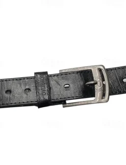 Outlet OUKU Retro Needle Buckle Men's Belt Antique Jeans Belt Black