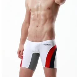 Online OUKU SEOBEAN® Men's Swim Shorts Bottoms Swimming Surfing Water Sports Swimwear Breathable Quick Dry Comfortable Chinlon Elastane Beach Wear / Summer / Stretchy