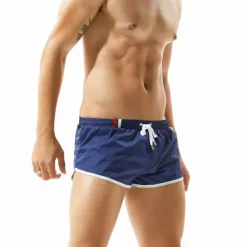OUKU SEOBEAN® Men's Swim Trunks Swim Shorts Quick Dry Board Shorts Bathing Suit with Pockets Mesh Lining Drawstring Swimming Surfing Beach Water Sports Patchwork Summer / Stretchy
