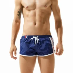 OUKU SEOBEAN® Men's Swim Trunks Swim Shorts Quick Dry Board Shorts Bathing Suit with Pockets Mesh Lining Drawstring Swimming Surfing Beach Water Sports Patchwork Summer / Stretchy