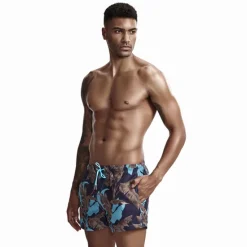 Hot OUKU SEOBEAN® Men's Swim Trunks Swim Shorts Quick Dry Board Shorts Bathing Suit with Pockets Drawstring Swimming Surfing Beach Water Sports Printed Spring Summer