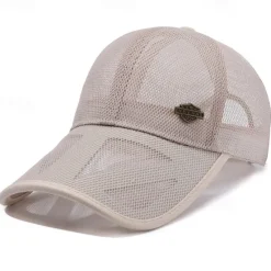 Clearance OUKU Unisex Baseball Cap Sun Hat Black White Mesh Travel Beach Outdoor Vacation Plain Adjustable Sunscreen Fashion