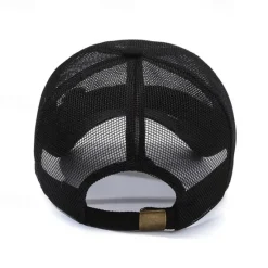 Clearance OUKU Unisex Baseball Cap Sun Hat Black White Mesh Travel Beach Outdoor Vacation Plain Adjustable Sunscreen Fashion