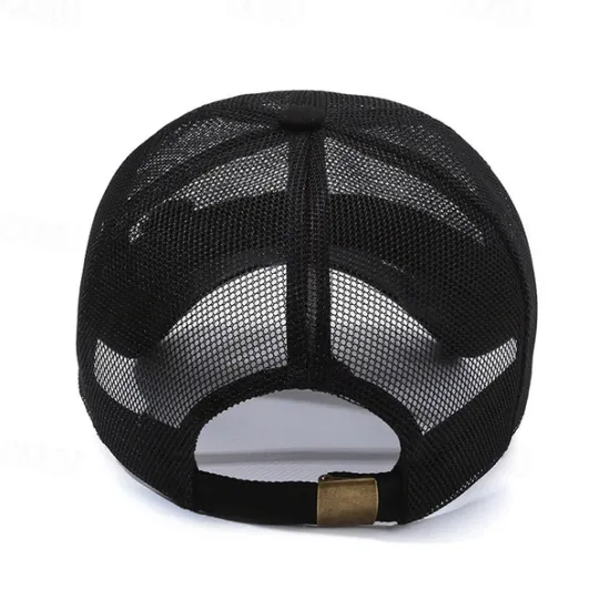 Clearance OUKU Unisex Baseball Cap Sun Hat Black White Mesh Travel Beach Outdoor Vacation Plain Adjustable Sunscreen Fashion