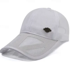 Clearance OUKU Unisex Baseball Cap Sun Hat Black White Mesh Travel Beach Outdoor Vacation Plain Adjustable Sunscreen Fashion