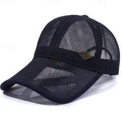 Clearance OUKU Unisex Baseball Cap Sun Hat Black White Mesh Travel Beach Outdoor Vacation Plain Adjustable Sunscreen Fashion
