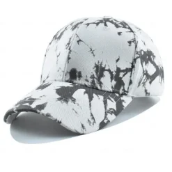 Best OUKU Unisex Baseball Cap Sun Hat White Yellow Polyester Print Travel Beach Outdoor Vacation Tie Dye Adjustable Fashion Eye Protection