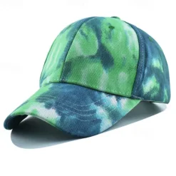 Best OUKU Unisex Baseball Cap Sun Hat White Yellow Polyester Print Travel Beach Outdoor Vacation Tie Dye Adjustable Fashion Eye Protection