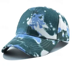 Best OUKU Unisex Baseball Cap Sun Hat White Yellow Polyester Print Travel Beach Outdoor Vacation Tie Dye Adjustable Fashion Eye Protection