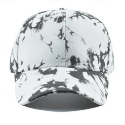 Best OUKU Unisex Baseball Cap Sun Hat White Yellow Polyester Print Travel Beach Outdoor Vacation Tie Dye Adjustable Fashion Eye Protection