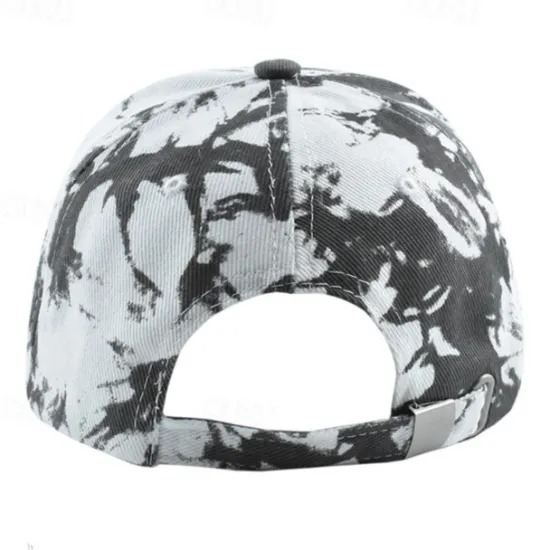 Best OUKU Unisex Baseball Cap Sun Hat White Yellow Polyester Print Travel Beach Outdoor Vacation Tie Dye Adjustable Fashion Eye Protection