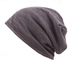 Sale OUKU Unisex Beanie Hat Black Coffee Cotton Travel Beach Outdoor Vacation Plain