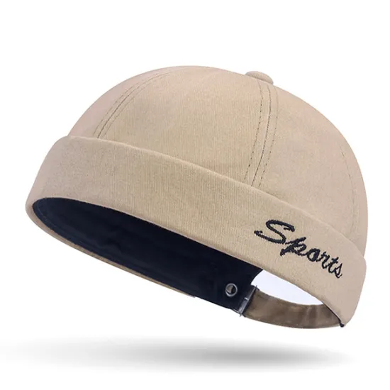 Outlet OUKU Unisex Beanie Hat Docker Cap Brimless Hats Black Red Polyester Fashion Casual Minimalism Outdoor Vacation Plain Adjustable Fashion