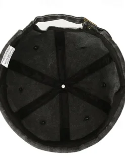 New OUKU Unisex Docker Cap Brimless Hats Black Wine Cotton Washed Travel Beach Outdoor Vacation Plain Adjustable Fashion