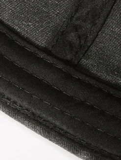 New OUKU Unisex Docker Cap Brimless Hats Black Wine Cotton Washed Travel Beach Outdoor Vacation Plain Adjustable Fashion
