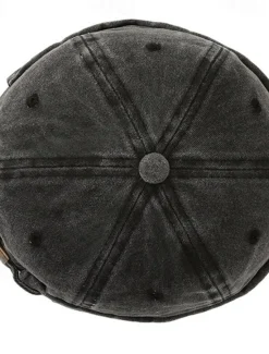 New OUKU Unisex Docker Cap Brimless Hats Black Wine Cotton Washed Travel Beach Outdoor Vacation Plain Adjustable Fashion