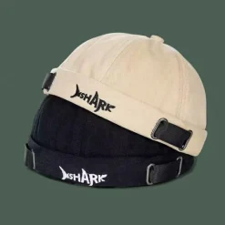 New OUKU Unisex Docker Cap Brimless Hats Black Green Cotton Travel Beach Outdoor Vacation Plain Adjustable