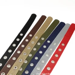 Clearance OUKU Unisex Tactical Belt Golf Web Belt for Jeans Frame Buckle Black Red Nylon Plain Daily Wear Going out Weekend