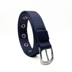 Clearance OUKU Unisex Tactical Belt Golf Web Belt for Jeans Frame Buckle Black Red Nylon Plain Daily Wear Going out Weekend