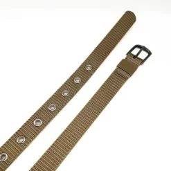 Clearance OUKU Unisex Tactical Belt Golf Web Belt for Jeans Frame Buckle Black Red Nylon Plain Daily Wear Going out Weekend
