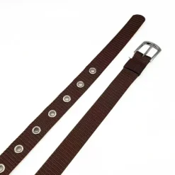Clearance OUKU Unisex Tactical Belt Golf Web Belt for Jeans Frame Buckle Black Red Nylon Plain Daily Wear Going out Weekend