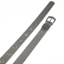 Clearance OUKU Unisex Tactical Belt Golf Web Belt for Jeans Frame Buckle Black Red Nylon Plain Daily Wear Going out Weekend