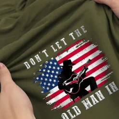 Best OUKU Veterans Day Men's Patriot Patriotic Veteran Graphic American Flag T shirt Short Sleeve T shirt 3D Print Crew Neck Shirt Daily Designer Retro Vintage Sports Outdoor Holiday Going out Black Navy Blue