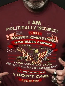 Hot OUKU Veterans Day Men's Patriot Patriotic Veteran Graphic Prints Eagle National Flag T shirt Graphic Tee Cotton Short Sleeve Graphic Shirt Heather Gray Wine Blue Comfortable Tee Street Vacation Fashion
