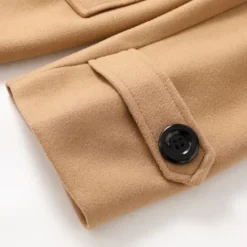 New OUKU Winter Coat Overcoat Peacoat Trench Coat Business Casual Fall Winter 95% polyester 5% cotton Outerwear Clothing Apparel Notch lapel collar