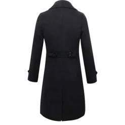 New OUKU Winter Coat Overcoat Peacoat Trench Coat Business Casual Fall Winter 95% polyester 5% cotton Outerwear Clothing Apparel Notch lapel collar
