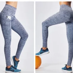 OUKU Women's Running Pants Compression Tights Leggings Pocket Elastic Waistband Leggings Outdoor Sports & Outdoor Athletic Fall Quick Dry Lightweight Soft Power Flex Marathon Running Workout Tailored Fit