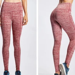 OUKU Women's Running Pants Compression Tights Leggings Pocket Elastic Waistband Leggings Outdoor Sports & Outdoor Athletic Fall Quick Dry Lightweight Soft Power Flex Marathon Running Workout Tailored Fit